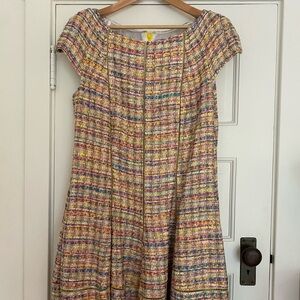 Talbot Runhoff size 12 A line tweed midi dress